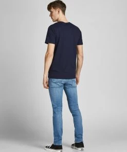 Mens Polos, Tees & Shirts Jack & Jones JCOCHARLES Tee -NAVY BLAZER