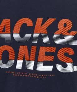 Mens Polos, Tees & Shirts Jack & Jones JCOCHARLES Tee -NAVY BLAZER