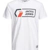 Jack & Jones JNR Jack & Jones JCOLOGAN Boys Tee -WHITE Kids Polos, Tees, & Shirts