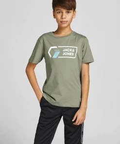 Jack & Jones JNR Jack & Jones JCOLOGAN Boys Tee -TEA Kids Polos, Tees, & Shirts