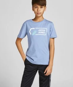 Jack & Jones JNR Jack & Jones JCOLOGAN Boys Tee -FADED DENIM