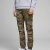 Jack & Jones JNR Jack & Jones JPSTPAUL Boys Cargo Pants -OLIVE CAMO