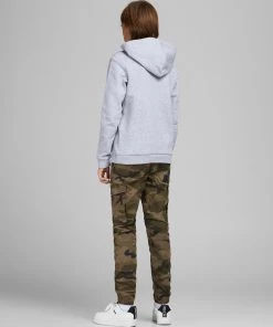 Jack & Jones JNR Jack & Jones JPSTPAUL Boys Cargo Pants -OLIVE CAMO
