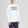 Jack & Jones JCOCHARLES Sweatshirt -WHITE Mens Hoodies & Sweatshirts