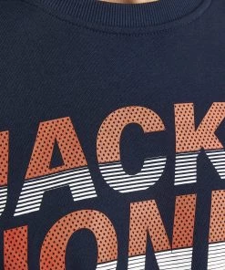 Jack & Jones JCOCHARLES Sweatshirt -NAVY BLAZER Mens Hoodies & Sweatshirts