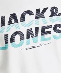Jack & Jones JCOCHARLES Sweatshirt -WHITE Mens Hoodies & Sweatshirts