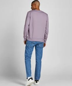 Mens Hoodies & Sweatshirts Jack & Jones JORSPRAYS Sweatshirt -PURPLE