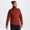 Craghoppers Mens Barker Half Zip Fleece -RED Mens Fleeces & Midlayers
