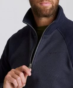 Craghoppers Mens Barker Half Zip Fleece -BLUE Mens Fleeces & Midlayers