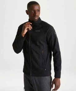 Craghoppers Mens Stromer Full Zip -BLACK Mens Fleeces & Midlayers