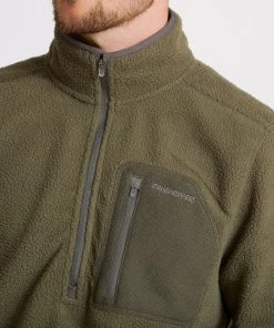 Craghoppers Mens Crawley Half Zip -OLIVE Mens Fleeces & Midlayers