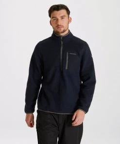 Craghoppers Mens Crawley Half Zip -DARK NAVY Mens Fleeces & Midlayers