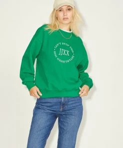 JJXX BEATRICE Sweatshirt -GREEN Ladies Hoodies & Sweatshirts