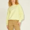 Ladies Hoodies & Sweatshirts JJXX BEATRICE Sweatshirt -YELLOW