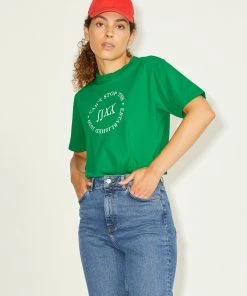 Ladies Polos, Tees & Shirts JJXX BEA Tee -GREEN
