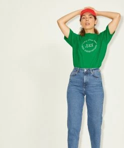 Ladies Polos, Tees & Shirts JJXX BEA Tee -GREEN