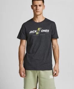 Jack & Jones JCOCONNOR Tee -BLACK Mens Polos, Tees & Shirts