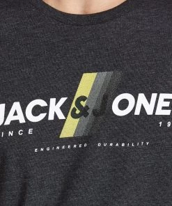 Jack & Jones JCOCONNOR Tee -BLACK Mens Polos, Tees & Shirts