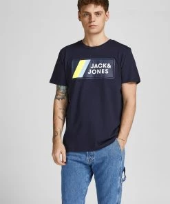 Jack & Jones JCOJAKE Tee -NAVY BLAZER