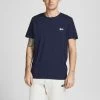 Mens Polos, Tees & Shirts Jack & Jones JCOJAKE BADGE Tee -NAVY BLAZER