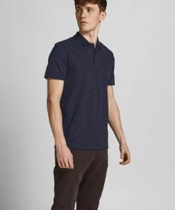 Mens Polos, Tees & Shirts Jack & Jones JPRBLALYON Polo -NAVY BLAZER