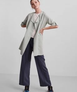 Pieces PAIGE Coatigan -GREEN