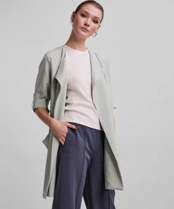 Pieces PAIGE Coatigan -GREEN