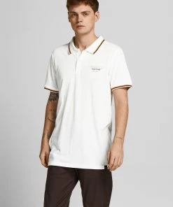 Jack & Jones JORPOP Polo -CLOUD DANCER Mens Polos, Tees & Shirts