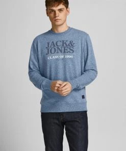 Jack & Jones JORPOP Sweatshirt -BLUE Mens Hoodies & Sweatshirts