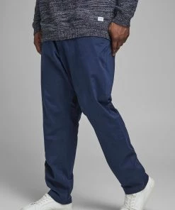 Mens Plus Size Jack & Jones MARCO/BOWIE Plus Size Trousers -NAVY