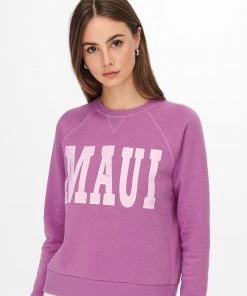 Jacqueline De Yong VENUS Sweatshirt -PINK Ladies Hoodies & Sweatshirts
