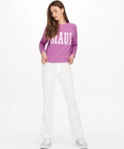 Jacqueline De Yong VENUS Sweatshirt -PINK Ladies Hoodies & Sweatshirts