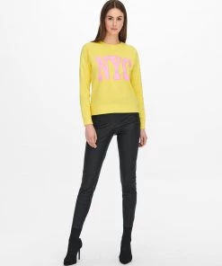 Jacqueline De Yong VENUS Sweatshirt -YELLOW Ladies Hoodies & Sweatshirts