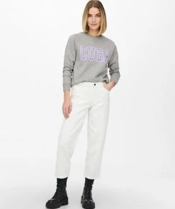 Jacqueline De Yong VENUS Sweatshirt -LIGHT GREY MELANGE