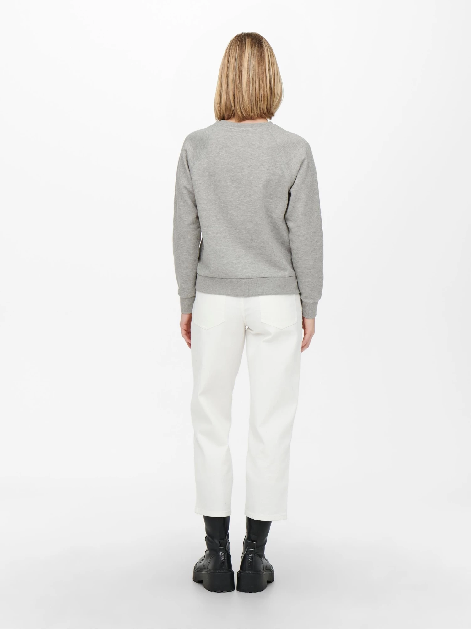 Jacqueline De Yong VENUS Sweatshirt -LIGHT GREY MELANGE