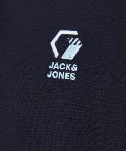 Jack & Jones JCOLOGAN Polo -NAVY BLAZER Mens Polos, Tees & Shirts