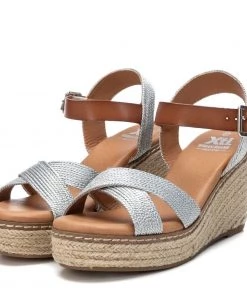 XTI 45173 Wedge Sandal -SILVER Ladies Footwear