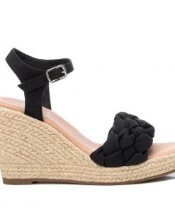 XTI 43670 Wedge Sandal -BLACK Ladies Footwear