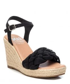 XTI 43670 Wedge Sandal -BLACK Ladies Footwear