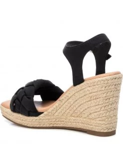 XTI 43670 Wedge Sandal -BLACK Ladies Footwear