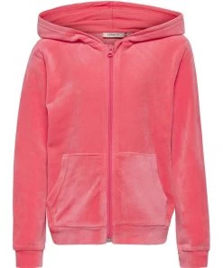 Kids Hoodies & Sweatshirts OnlyKids LAYA Girls Zip Hoody -CORAL