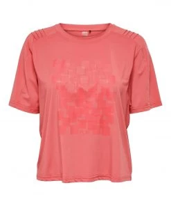 Only Play OnlyPlay JACINTA Short Tee -CORAL Ladies Sportswear & Fitness