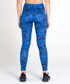 Dare2B Ladies Influential Full Leggings -BLUE Ladies Sportswear & Fitness