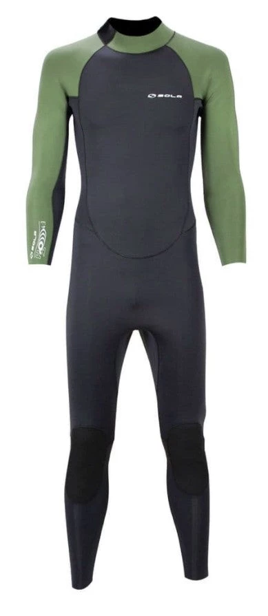 SOLA Mens H2O 4/3mm Wetsuit -BLACK All