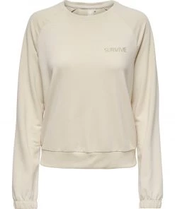 Only Play OnlyPlay FREI Sweatshirt -OATMEAL Ladies Hoodies & Sweatshirts