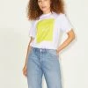 JJXX AMBER Tee -LIME Ladies Polos, Tees & Shirts