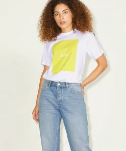 JJXX AMBER Tee -LIME Ladies Polos, Tees & Shirts