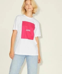 Ladies Polos, Tees & Shirts JJXX AMBER Tee -ROSE