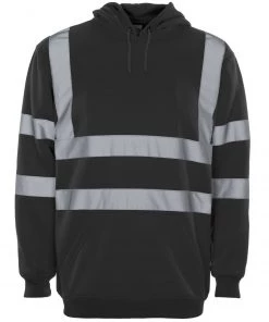 Supertouch Hi Vis Black Hoody