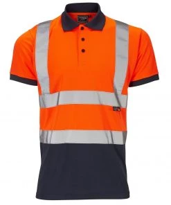 Supertouch Hi Vis 2 Tone Polo All
